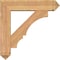 Ekena Millwork Balboa Arts and Crafts Smooth Bracket w/ Offset Brace, Western Red Cedar, 7 1/2"W x 32"D x 32"H BKT0806X32X32BOA03SWR - alternate 4